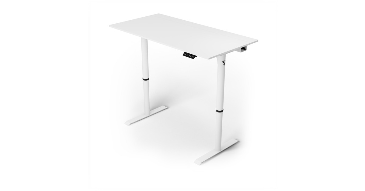 ArozziArena Nordico Sit/Stand Desk - White gaming desk  (Zwart)