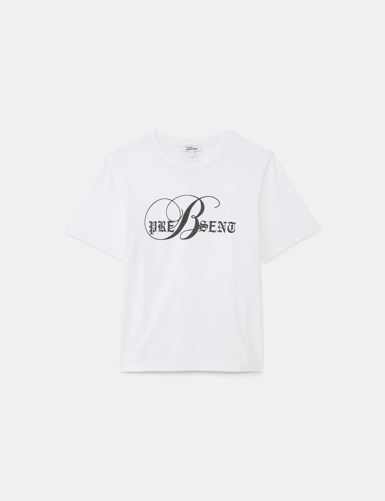 T-shirt blanc à message