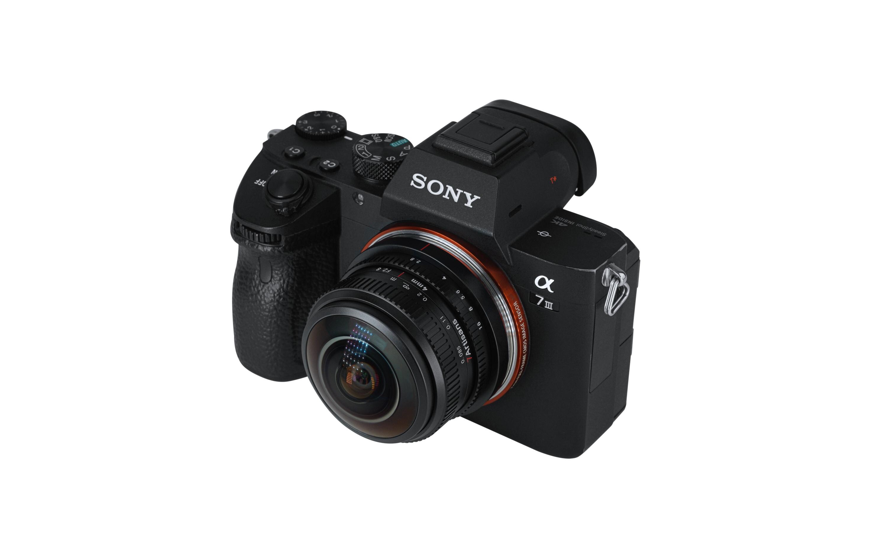 Festbrennweite 4mm F/2.8 Fisheye – Sony E-Mount<br>Zirkulares Fisheye-Objektiv mit 225° Blickwinkel