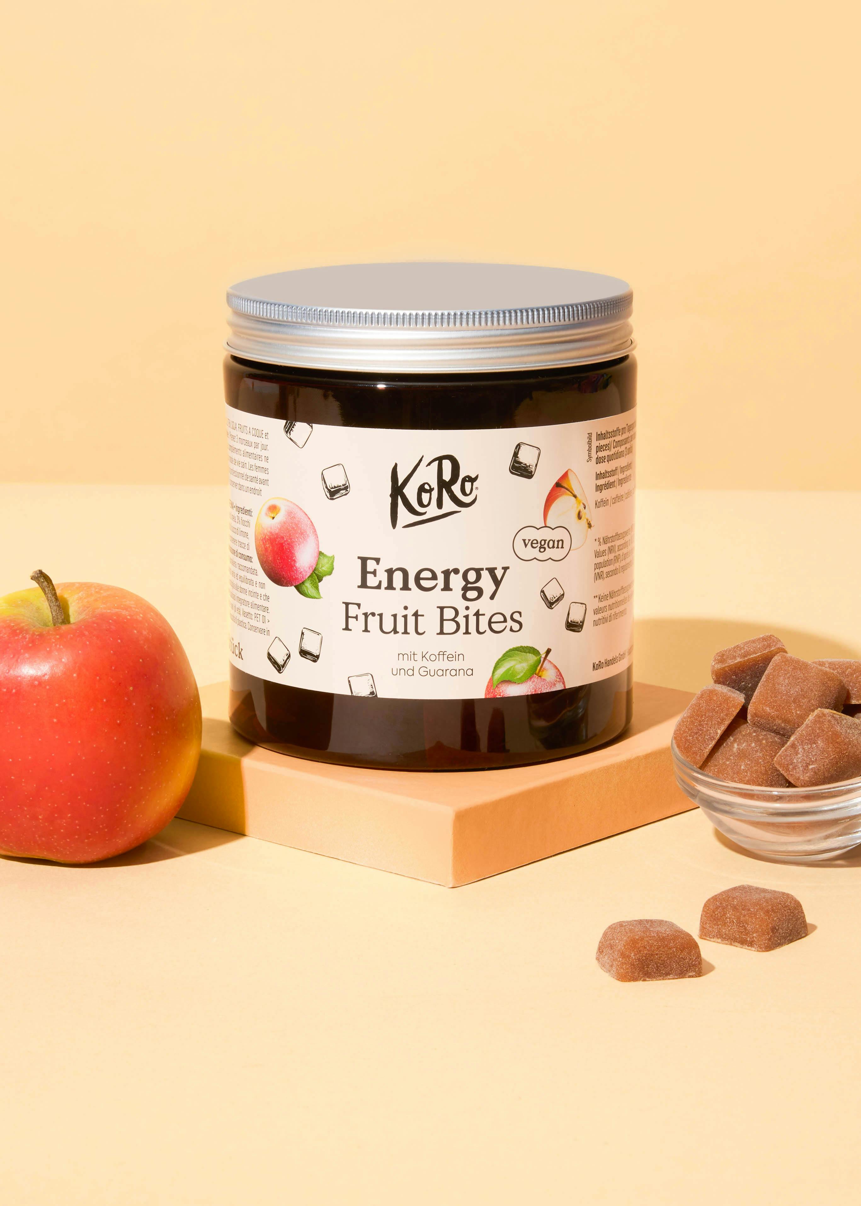 Energy Fruit Bites mit Koffein und Guarana 120 Stück