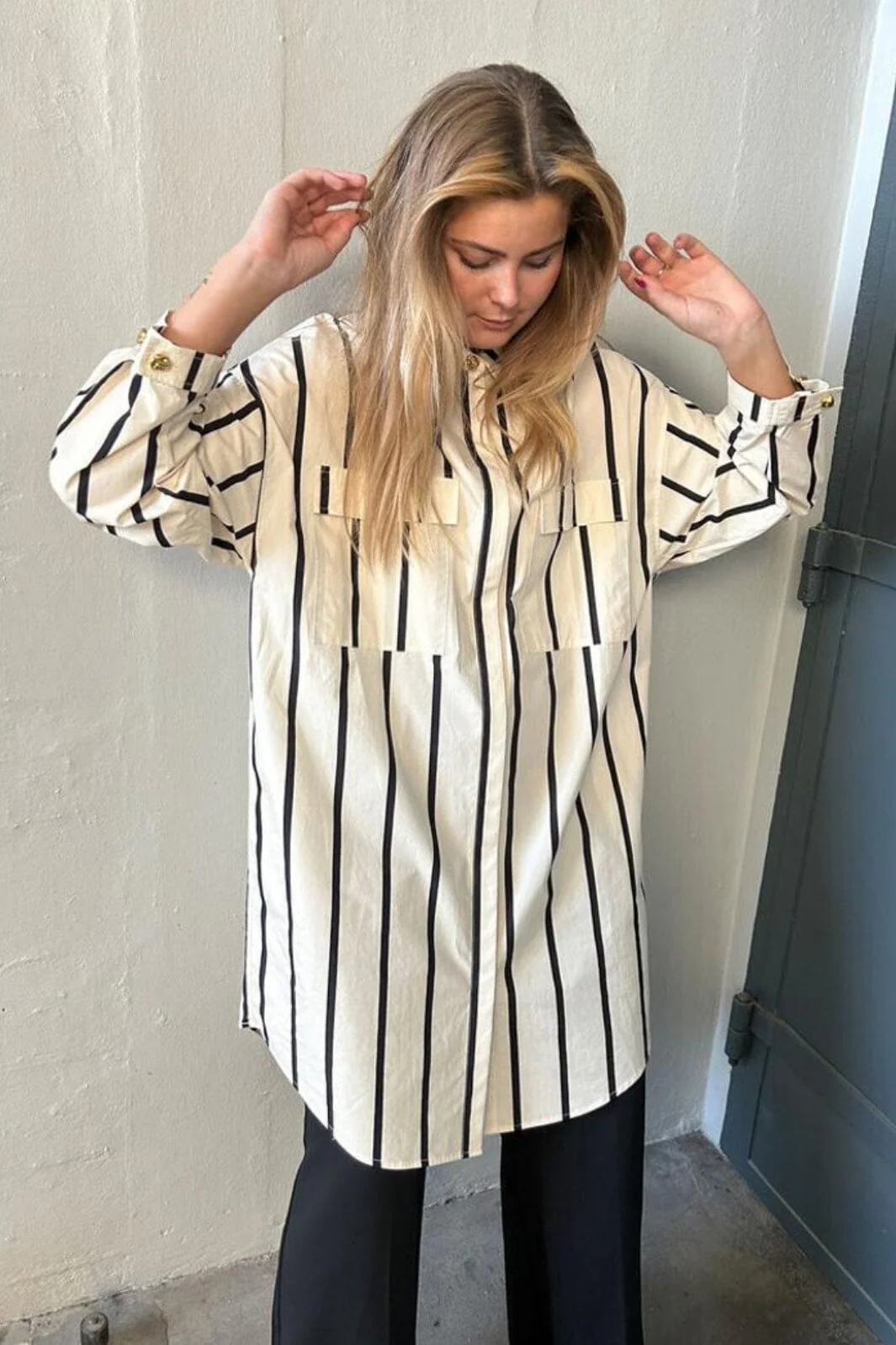 Cras Flaxcras Shirt 1 8031 black stripe