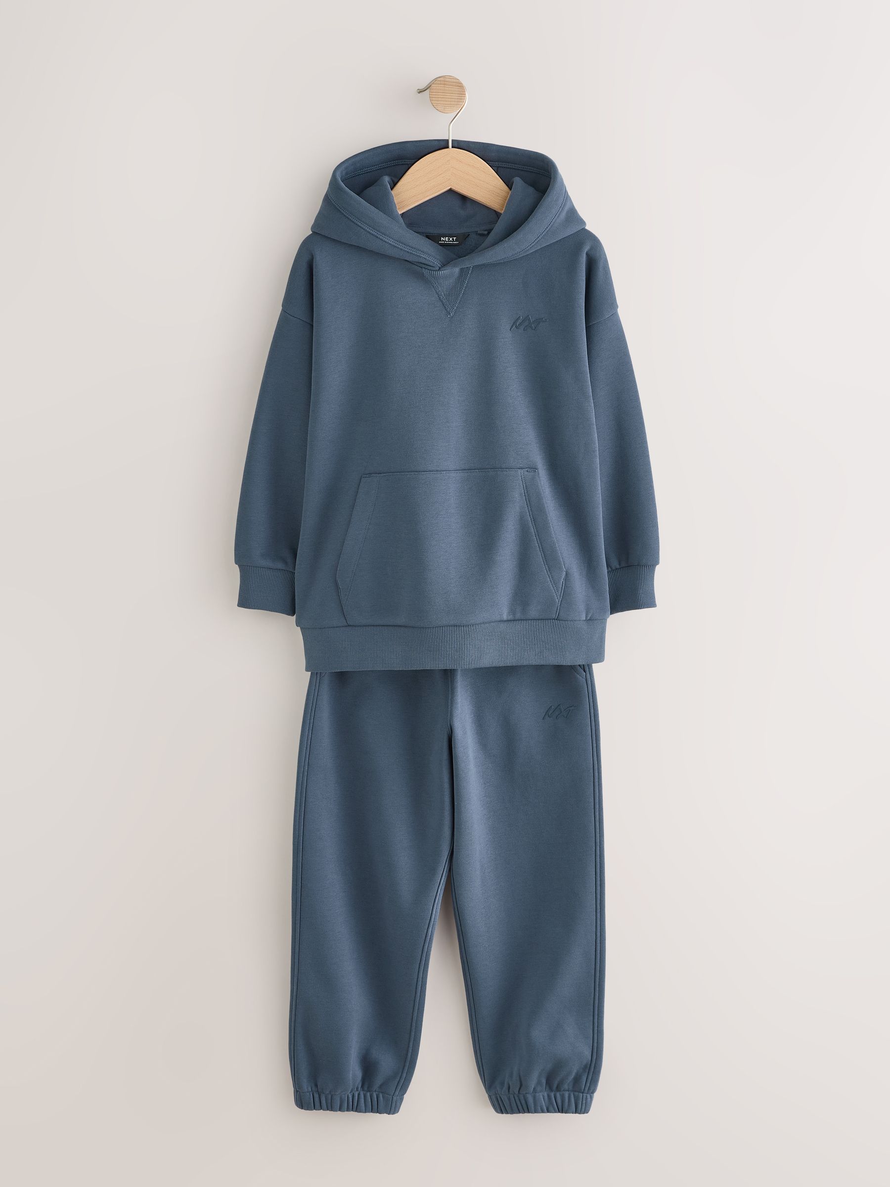 Blauw - Set van sweatshirt en joggingbroek