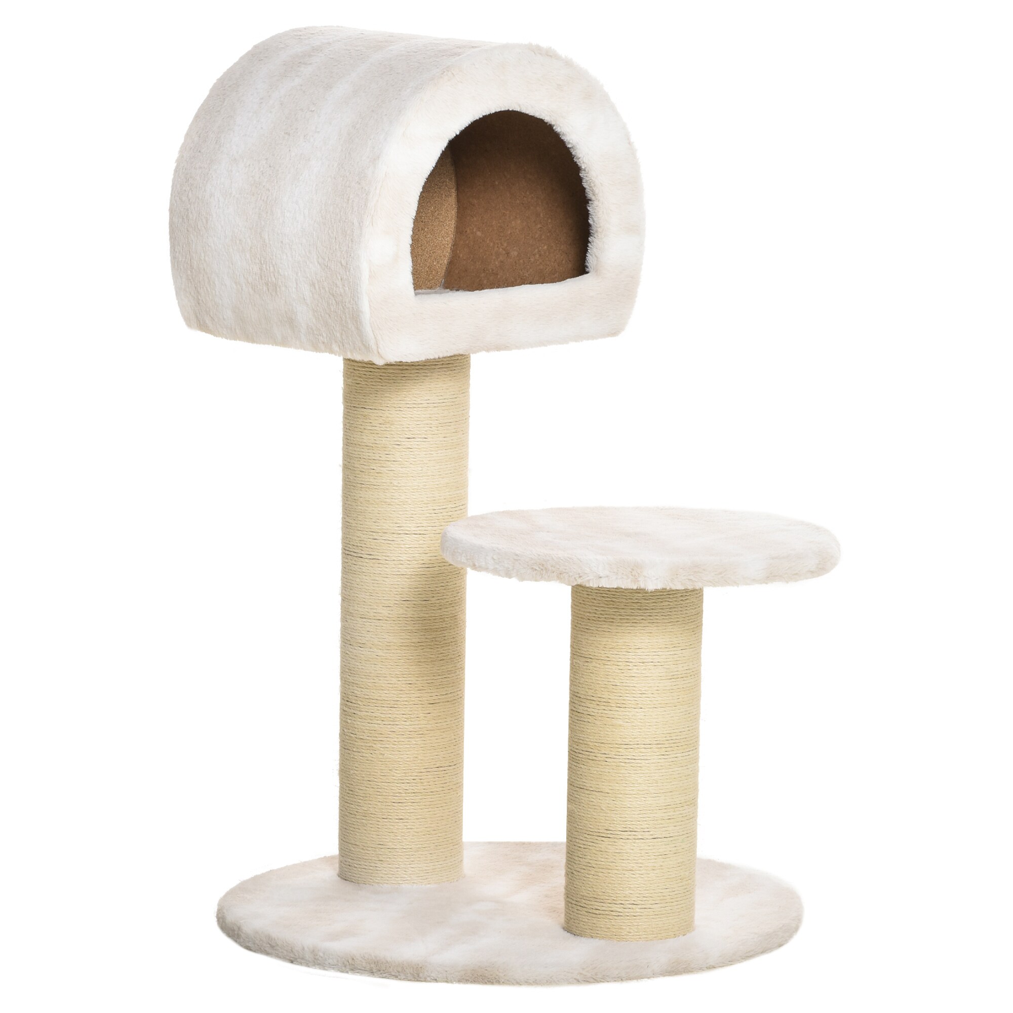 PawHut Kratzbaum mit Ball bunt 60L x 60B x 93H cm