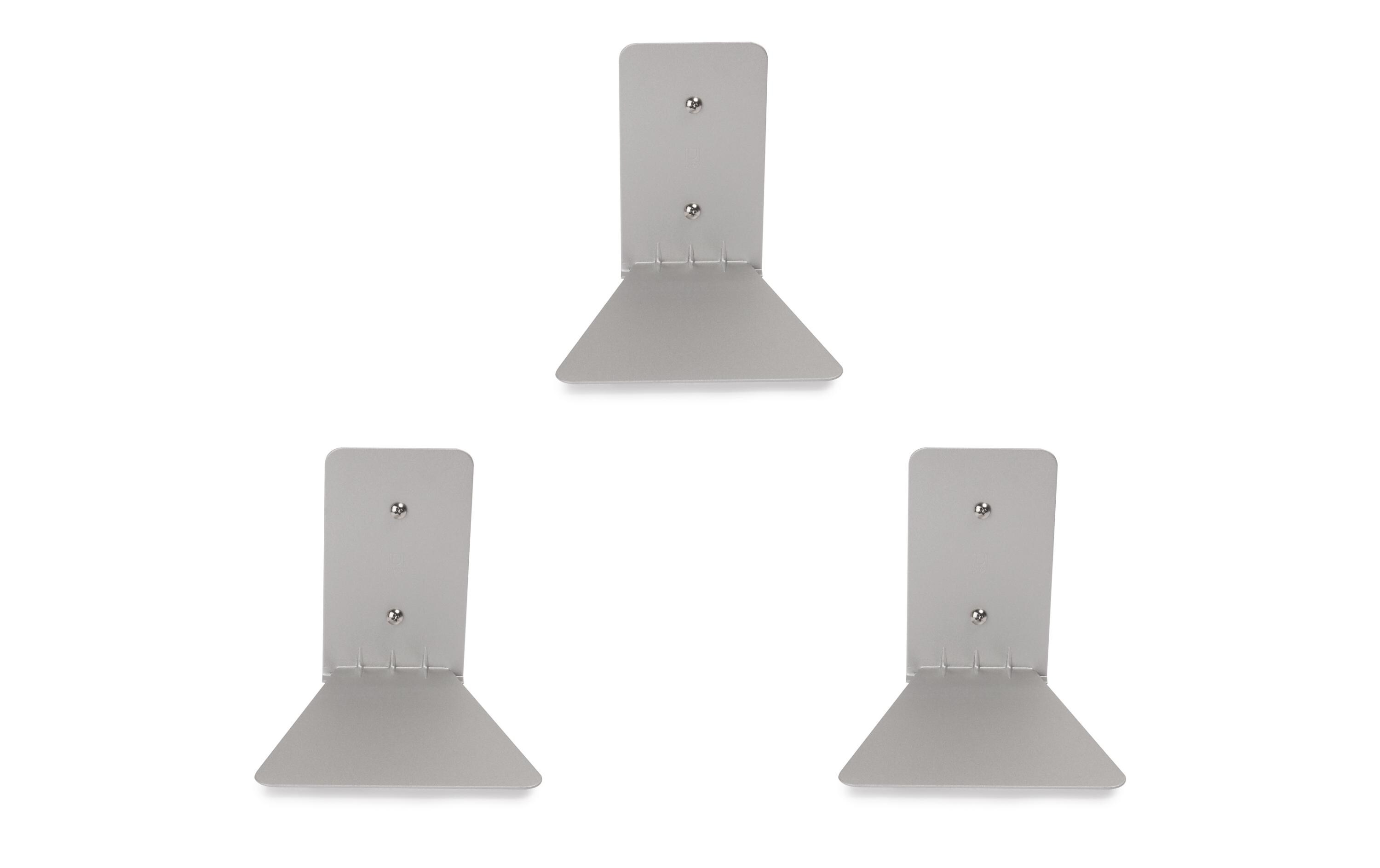 Wandregal Conceal 3er Set, SilberBücherregal-Set