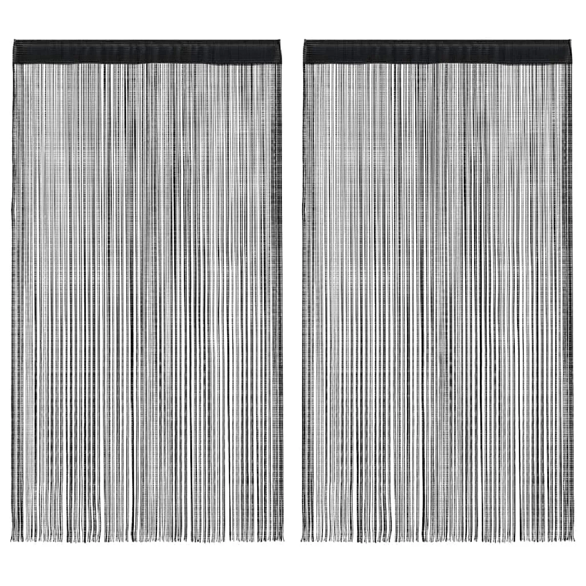 vidaXL Fils noir
