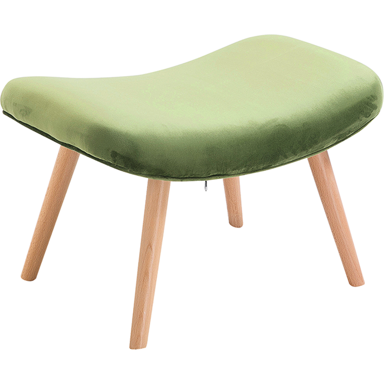 Sessel mit Hocker Daylan grün