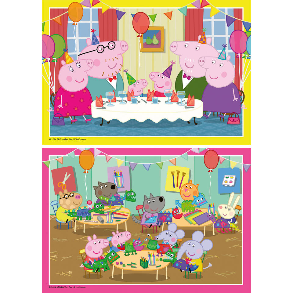 Ravensburger Peppa Pig puzzelset - 2 x 12 stukjes