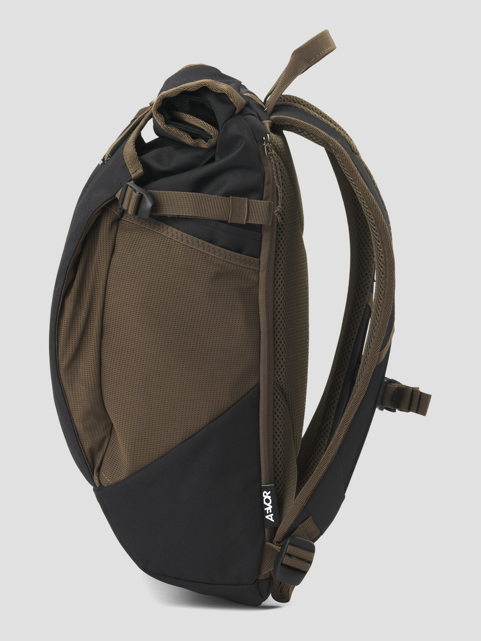 AEVOR Roll Pack Backpack black olive