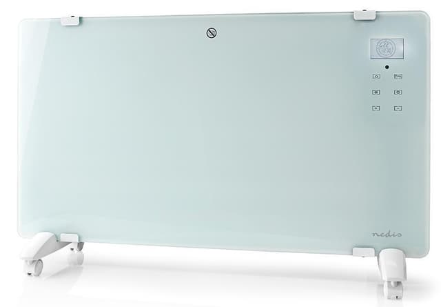 Nedis SmartLife Elradiator | Wi-Fi | Velegnet til badeværelse | Glas panel | 2000 W | 2 Varmeindstillinger | LED | 15