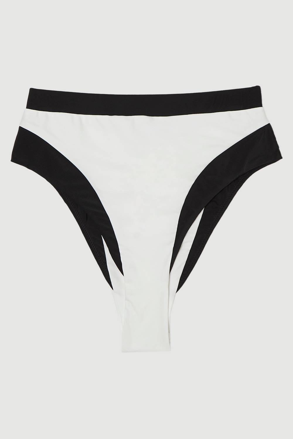 KarenMillen Bas de bikini à coupe haute avec bordure contrastante