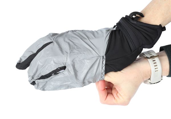 BEAM COVER Unisex-Handschuh mit reflektierender Schutzhülle  schwarz_silber  S