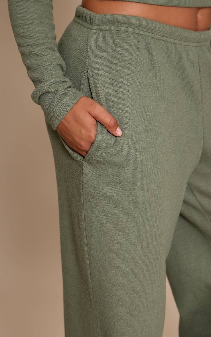 Vert Turquoise Pantalon Petite Taille Basse À Cordon De Serrage Ultra Doux