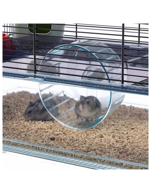 Ferplast Hamsterkooi Favola - Dierenverblijf - 60x36.5x30 cm Zwart