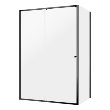 Douchecabine Contour Zwart 140x200cm
