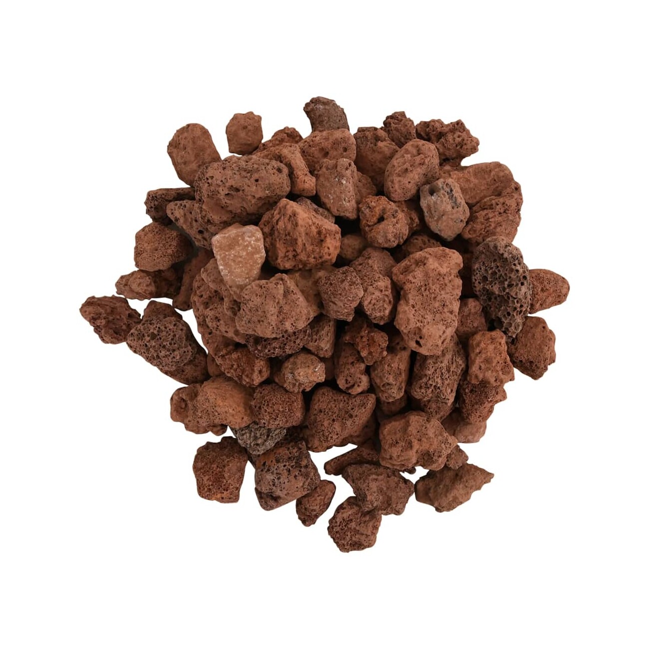 VidaXL Vulkangestein Rot 1-2 cm 10 kg
