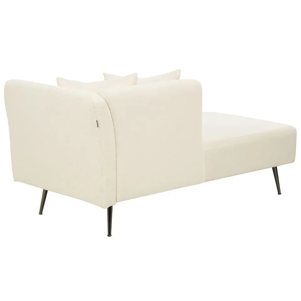 RIOM - Chaise longue - Wit - Rechterzijde - Bouclé