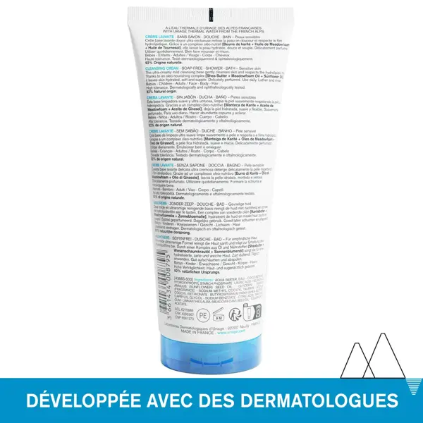 Uriage Crème Lavante et Nourissante Visage Corps 200ml