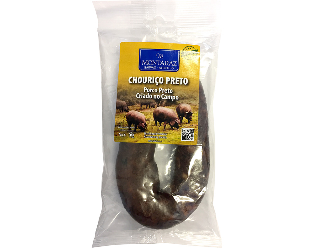 CHOURIÇO PRETO DE PORCO PRETO MONTARAZ 150 G