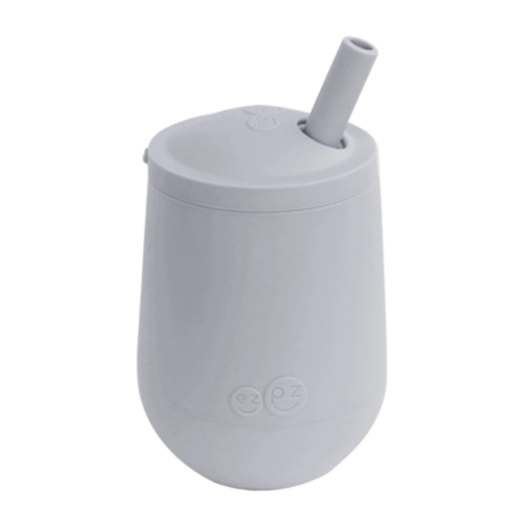EZ PZ Fun Gobelet Mini Cup et Paille - Gris