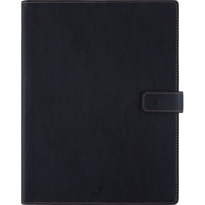 Agenda à spirale Milano - 1 semaine sur 2 pages - 22 x 28 cm - noir - Oberthur