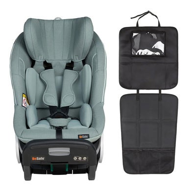 BeSafe Stretch Bilstol inkl. 3-in-1 Setebeskyttelse, Sea Green Mélange