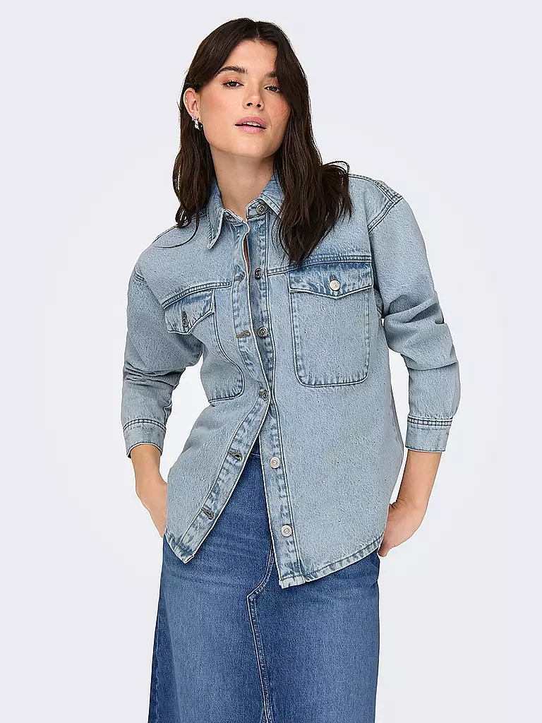 ONLY Jeansbluse ONLMERCURY hellblau
