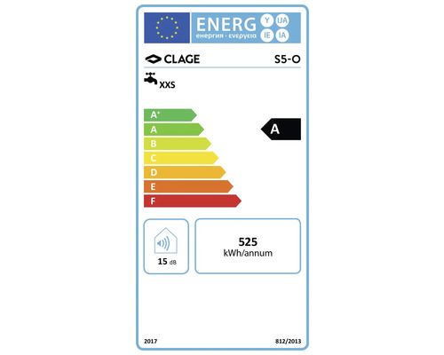 Kleine opslagtank CLAGE S5-O 5 liter