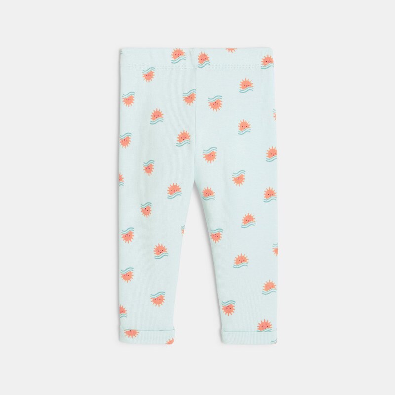 Pantalon bébé garçon bleu à motifs soleil Catimini Bleu