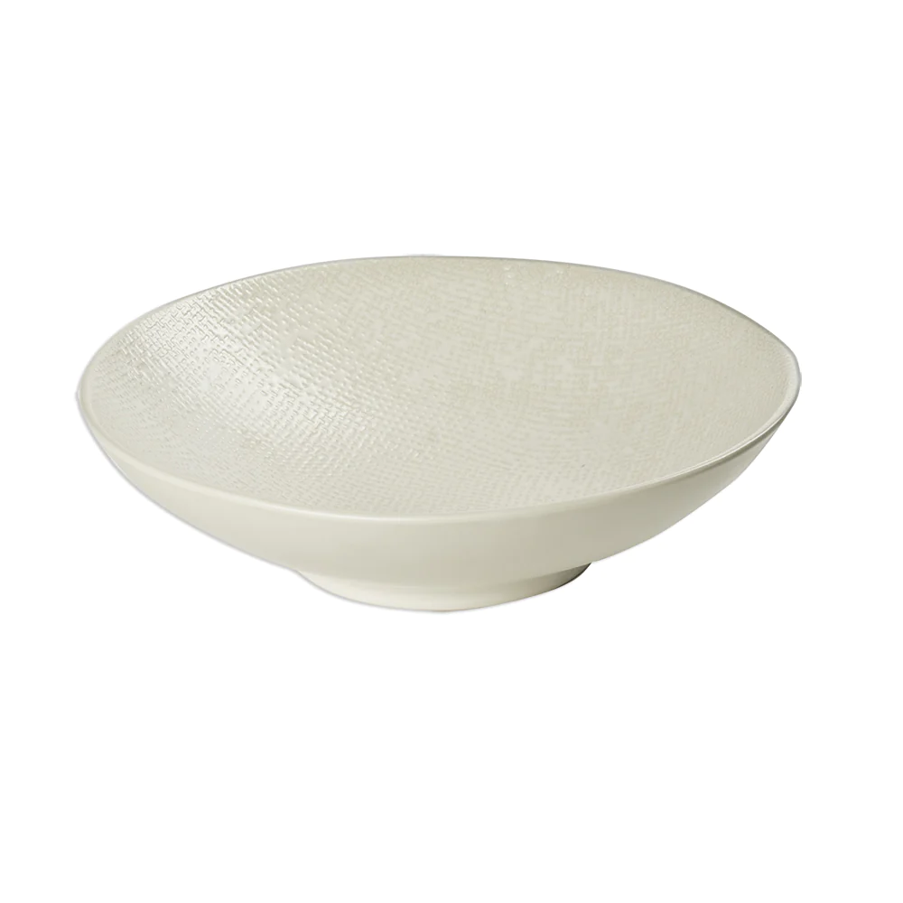 Assiette creuse Vésuvio blanc 19 cm (lot de 6) Table passion