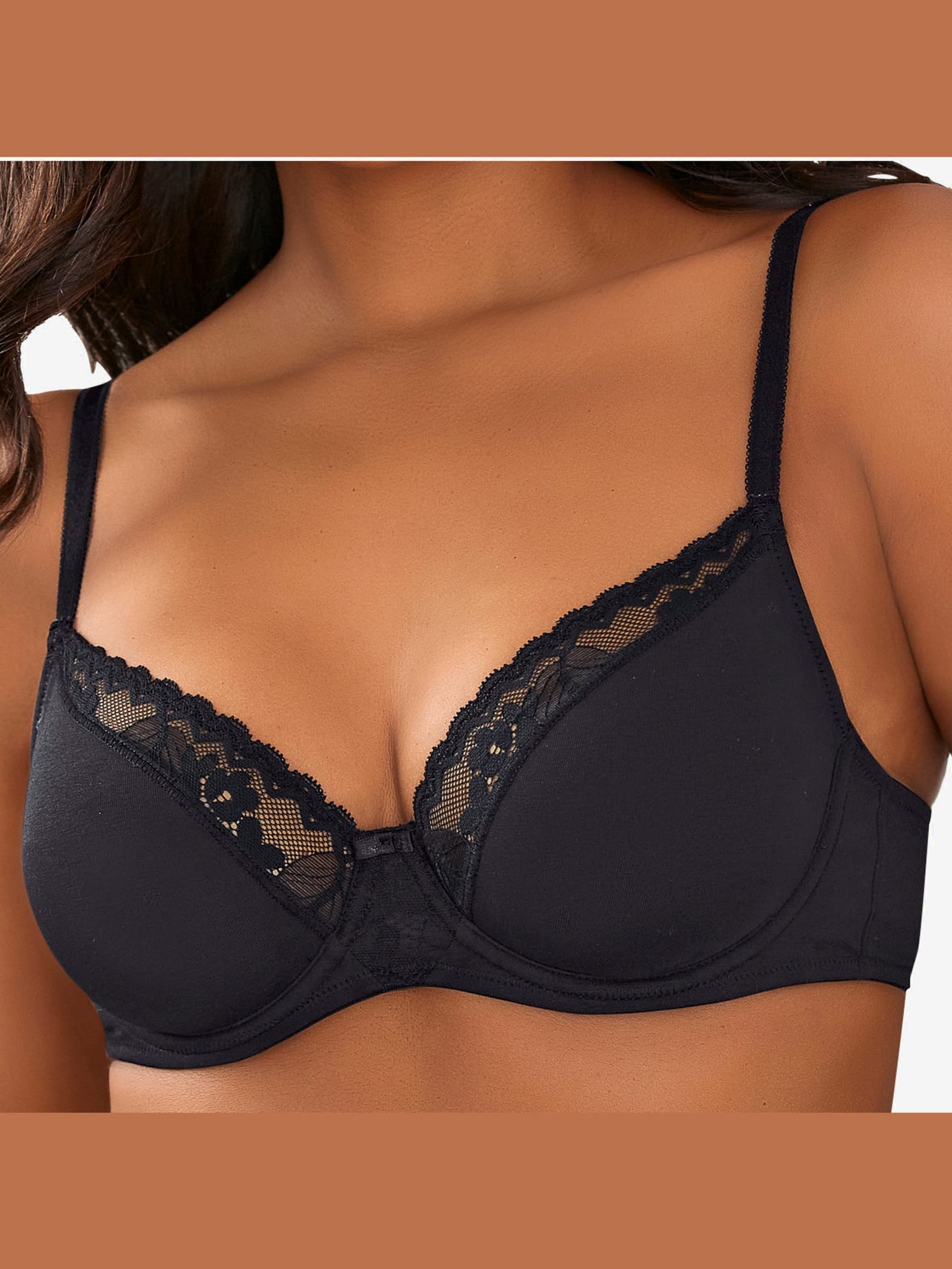 Soutien-gorge spécial t-shirt soutien-gorge à armatures, bonnets sans coutures en coton doux