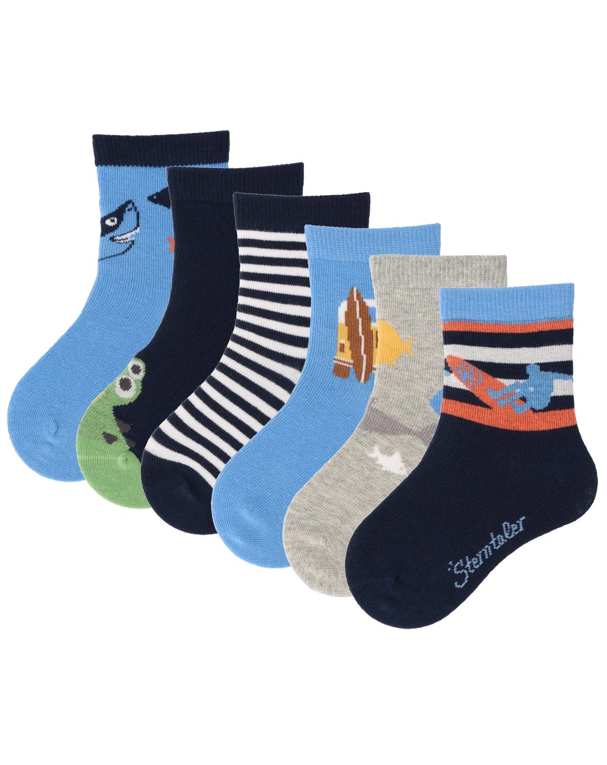 Socken HAI 6er Pack in samtblau