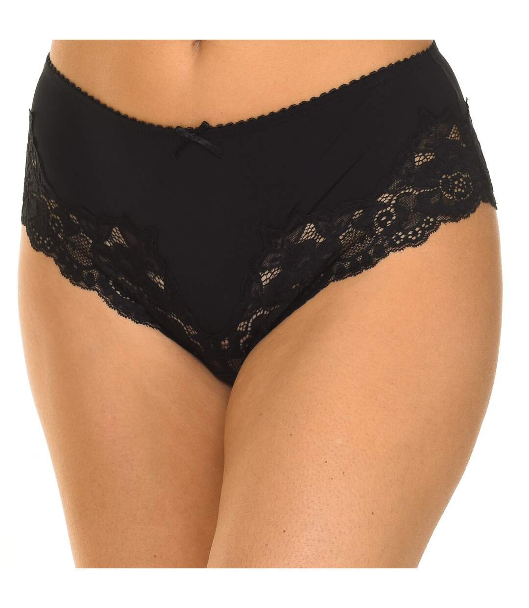 High briefs with lace