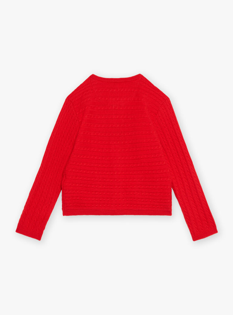 Gilet à manches longues rouge