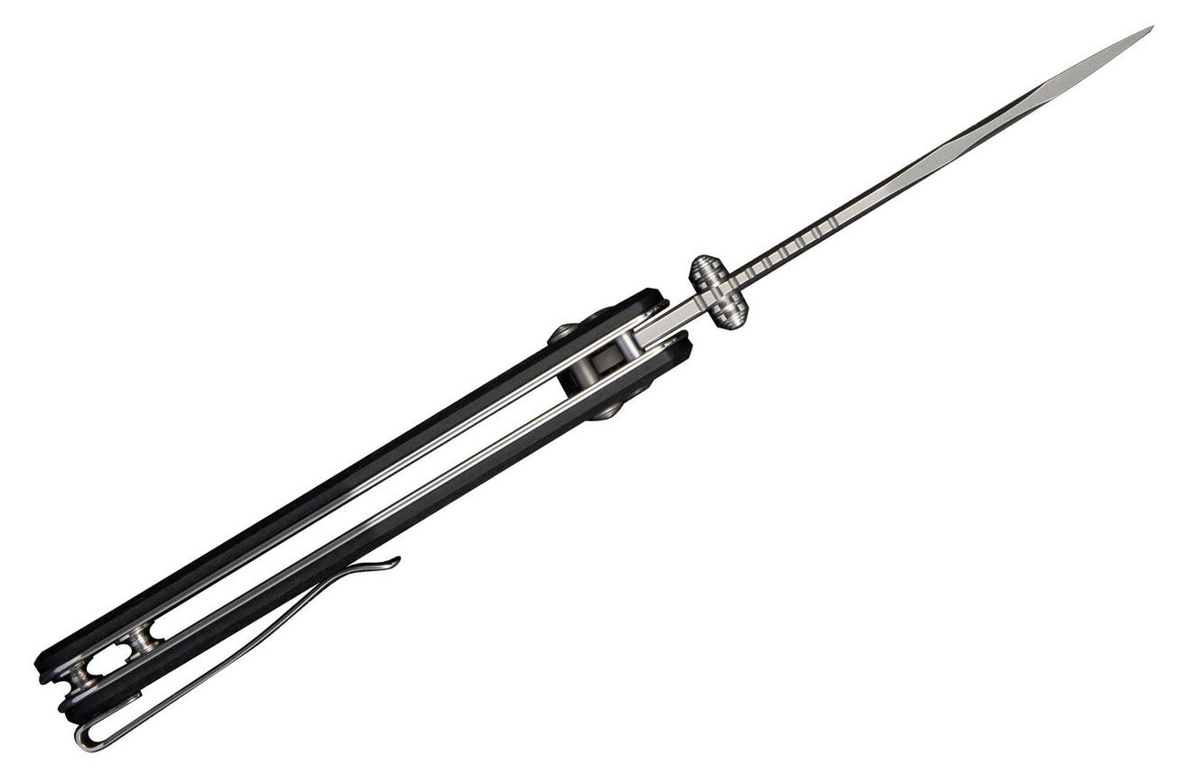 SENCUT Glenspar S25046-2 Stonewashed, Black Shredded G10, zakmes
