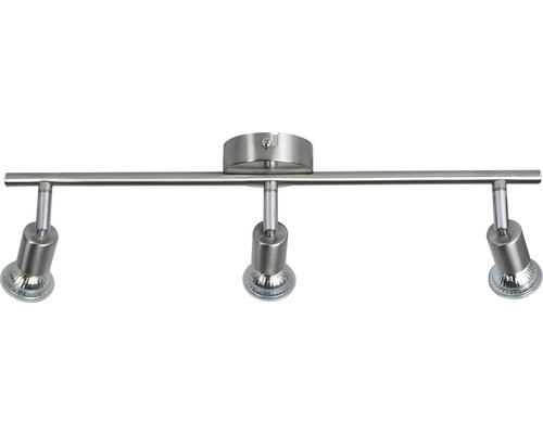 Plafondspot 3x3W 3x280 lm 3000 KB 48 cm nikkel/satijn