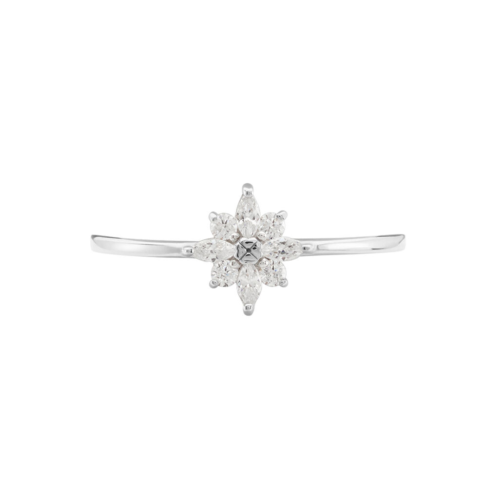 Bague Eclat Argent Blanc Oxyde De Zirconium