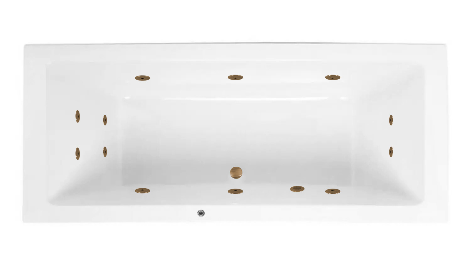 Lambini Designs Cube bubbelbad 190x90cm elektronisch met 6 4 2 hydrojets goud