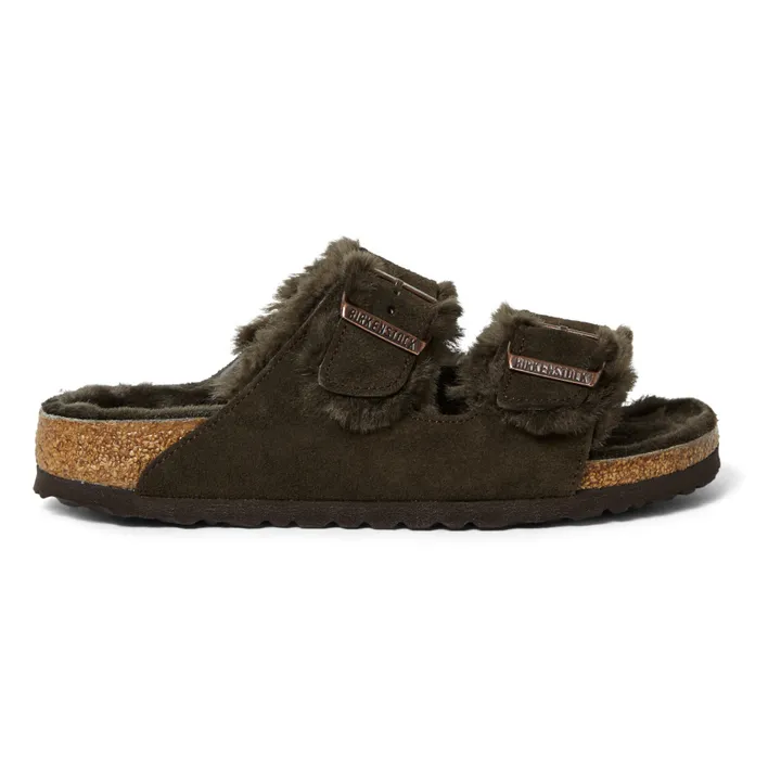 BIRKENSTOCK Sandales Arizona Shearling - Collection Adulte | Chocolat