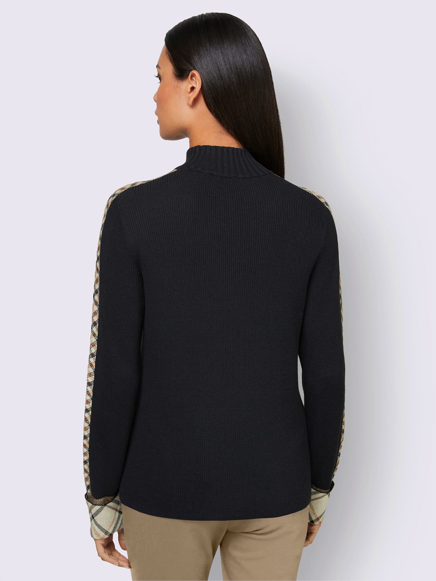 Pull à col montant 55% coton