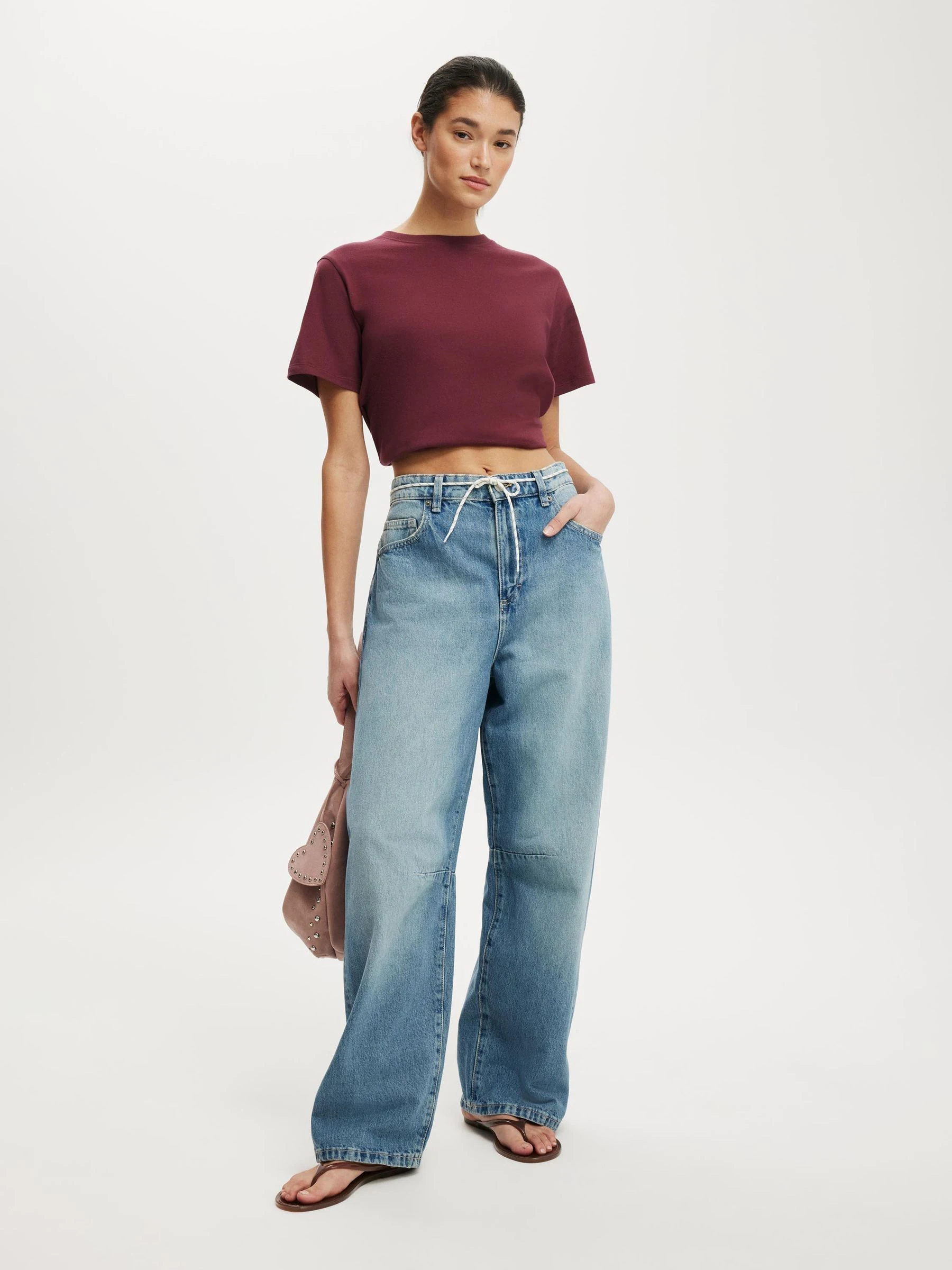 Donkerblauw - Cotton On Barrel Jeans