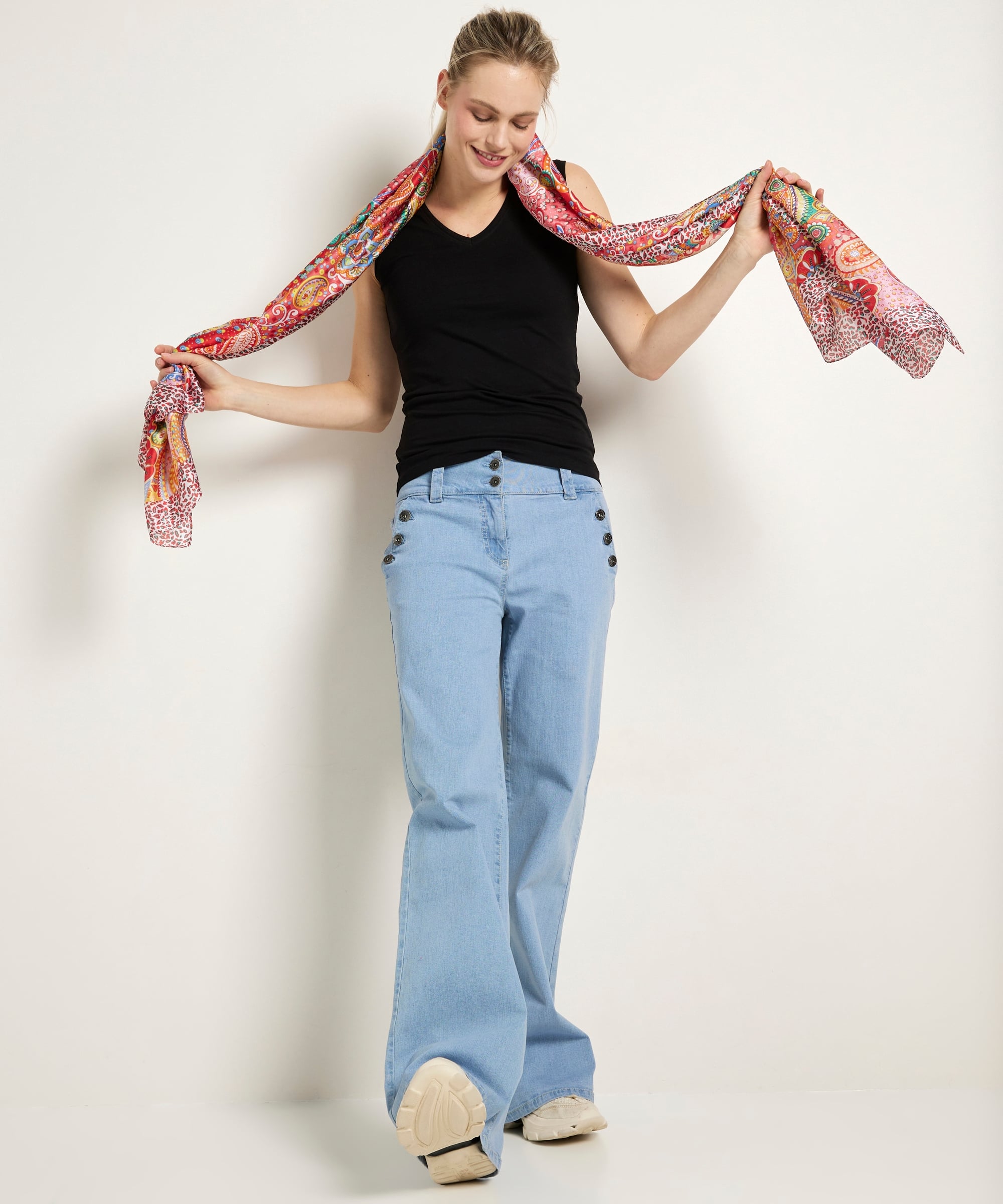 sjaal met paisleyprint