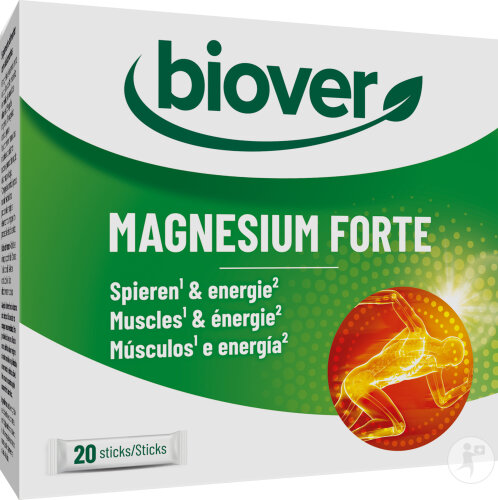 Biover Magnesium Forte Muscles Et Énergie 20 Sticks