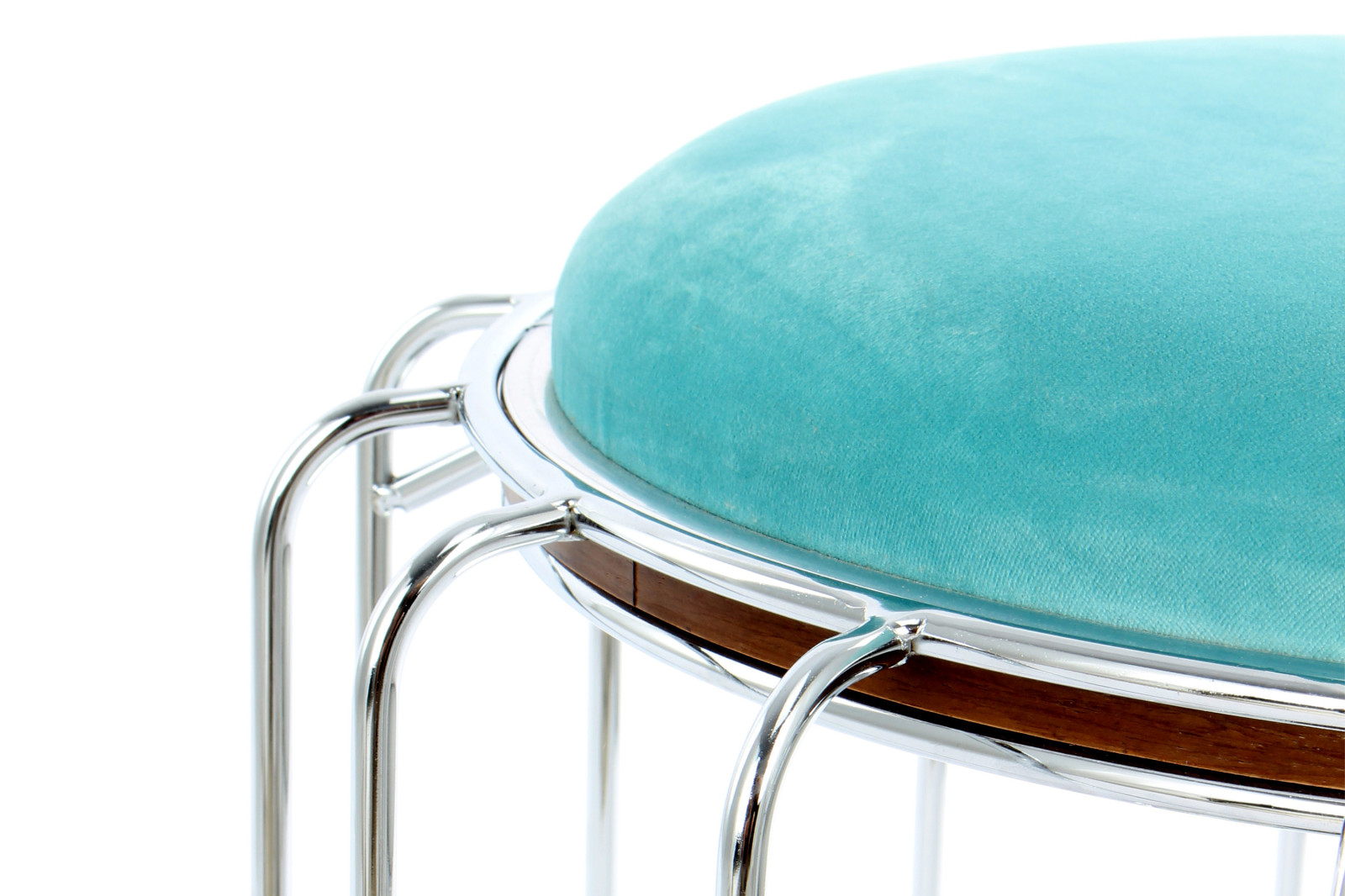 Tisch-Hocker COMFORTABLE - mint-silber - Metall