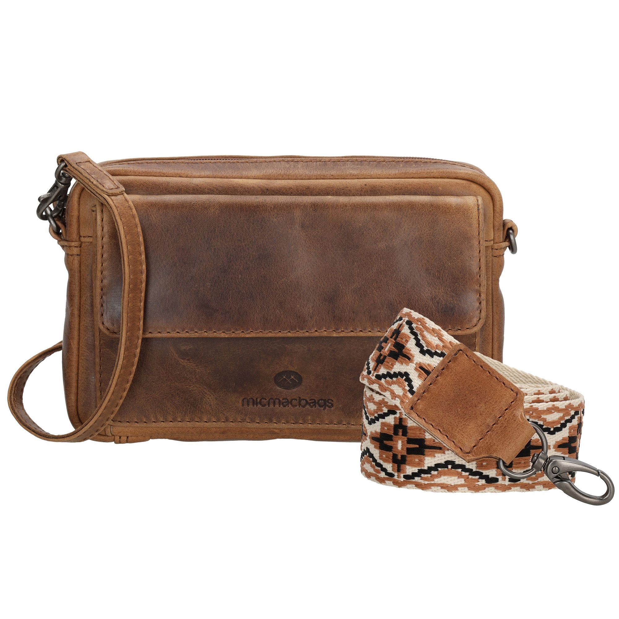 Micmacbags Next Navajo Schoudertas Bruin