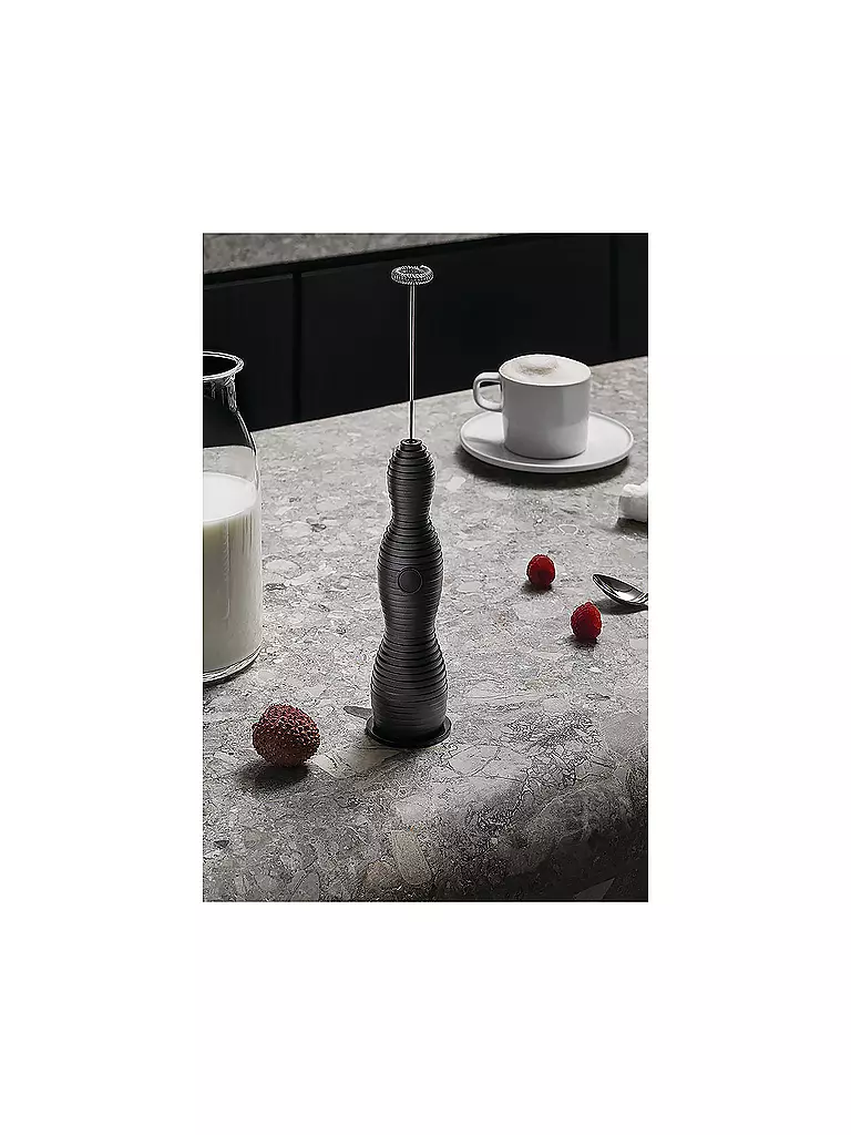 ALESSI  Milchschäumer Pulcina Schwarz schwarz