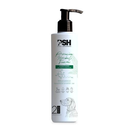 PSH COSMETICS condicionador premium com infusão de ervas, aroma herbal para cães