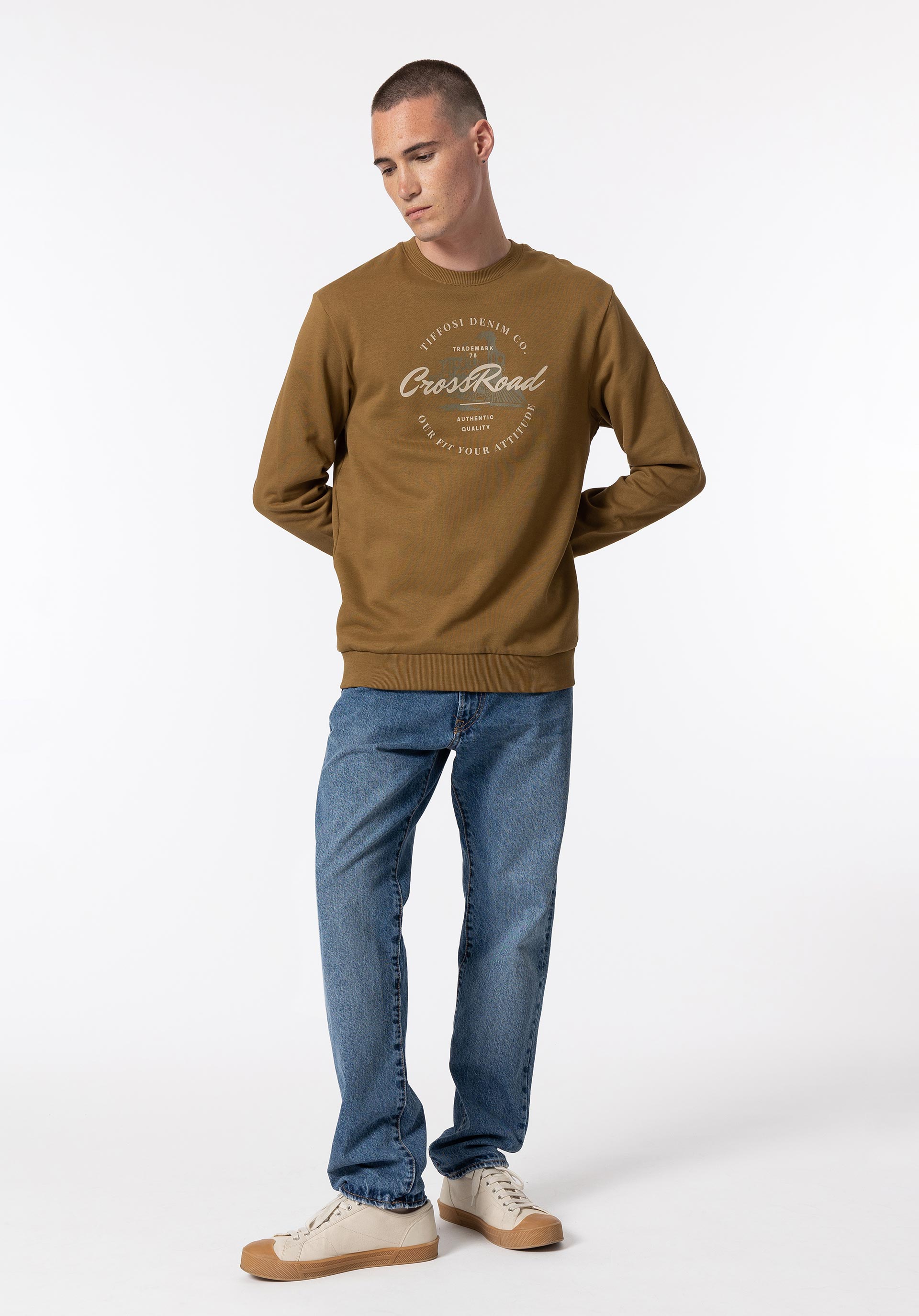 Sweatshirt com Estampado Frontal
