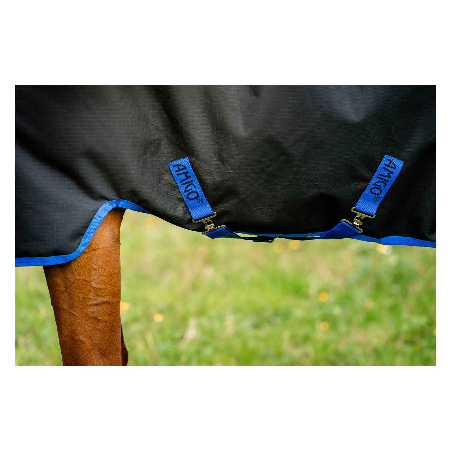 HORSEWARE Weidedecke AMIGO Ripstop 900 Fleece Lining, 50 g - black/classic blue