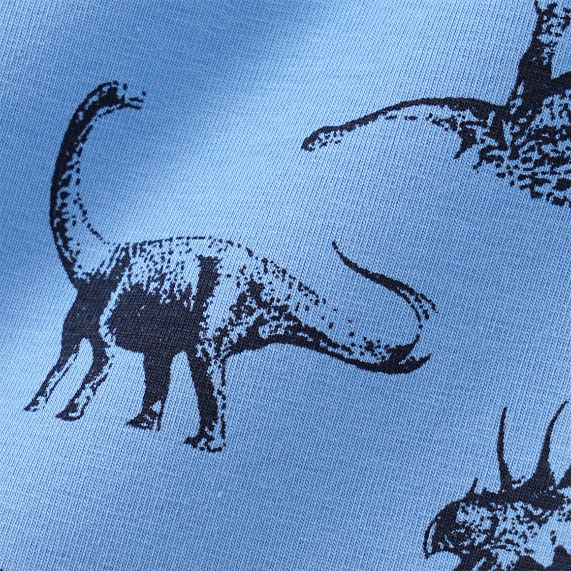 Topolino 2 Jungen Unterhemden mit Dino-Motiv blau / hellgrau