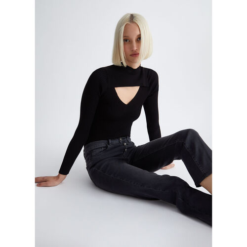 Liu Jo - Vaqueros bootcut tobilleros Negro